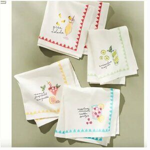 ⭐️ That's The Spirit Alcohol Tequila Vodka Drink Snacks Boho Chic Art Napkin Set